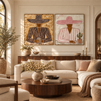 ARBYNART Vintage Americana Art | Desert Blush Duo