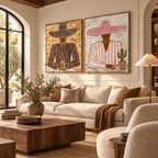 ARBYNART Vintage Americana Art | Desert Blush Duo