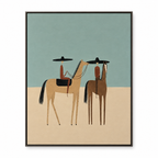 ARBYNART Vintage Americana Art | Desert Duet