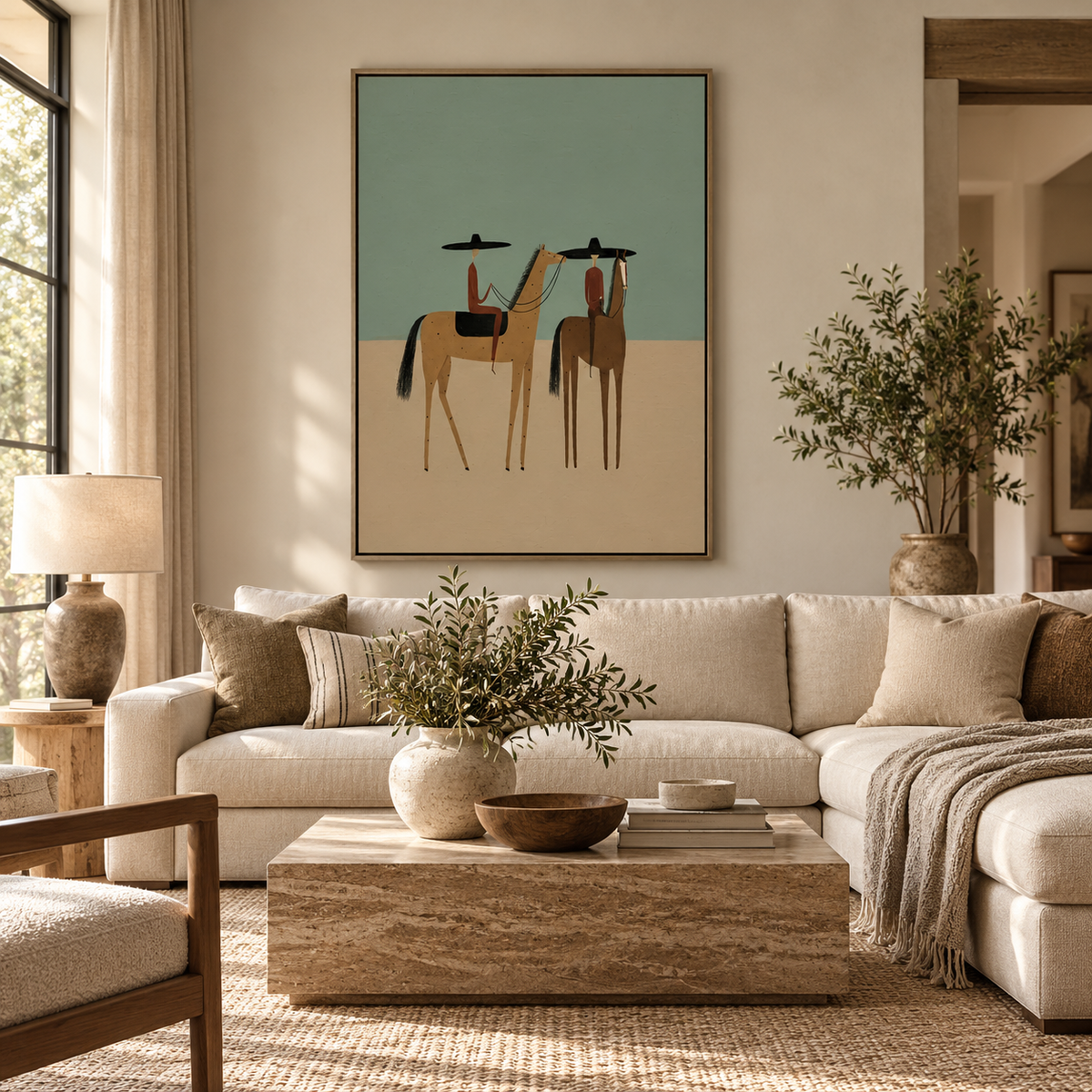 ARBYNART Vintage Americana Art | Desert Duet