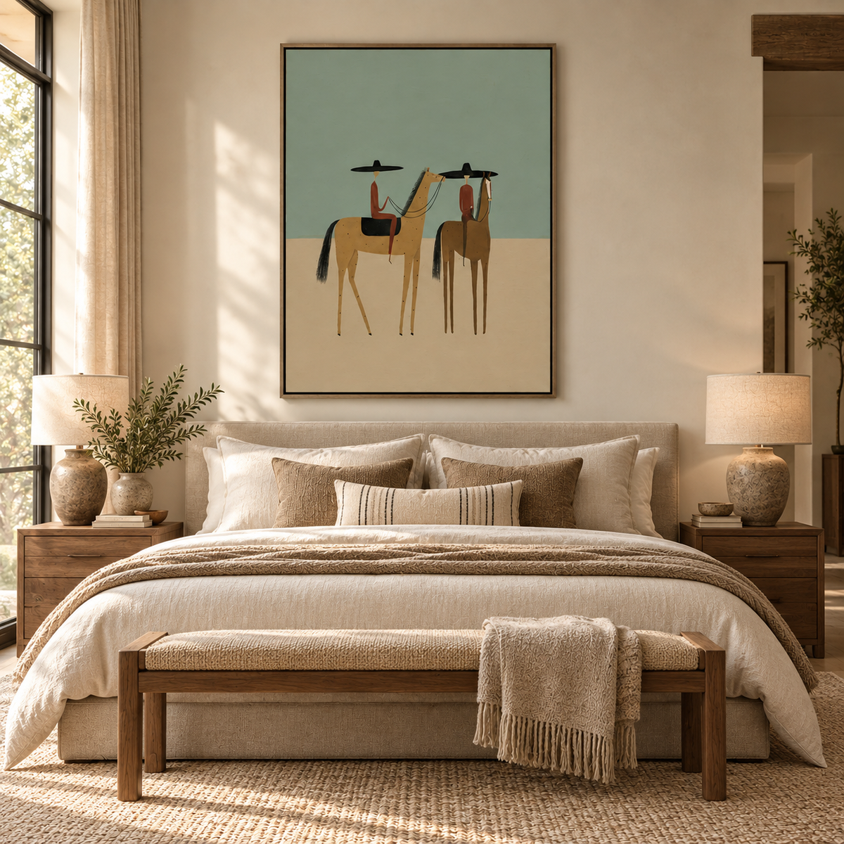 ARBYNART Vintage Americana Art | Desert Duet