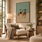 ARBYNART Vintage Americana Art | Desert Duet