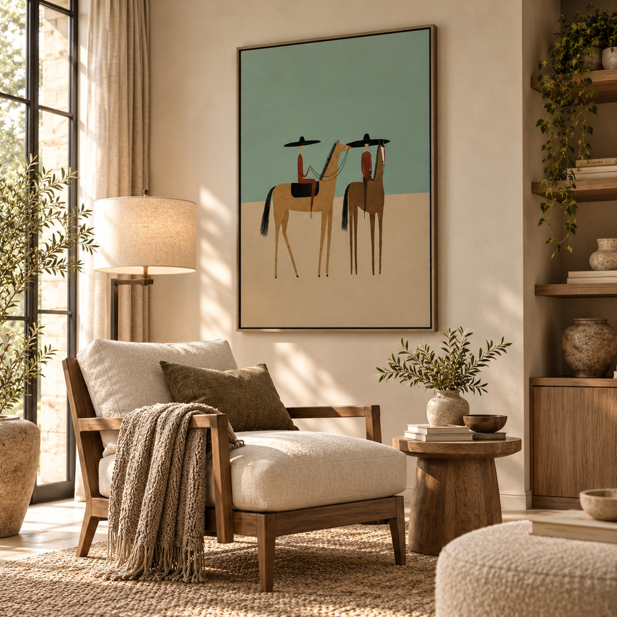 ARBYNART Vintage Americana Art | Desert Duet