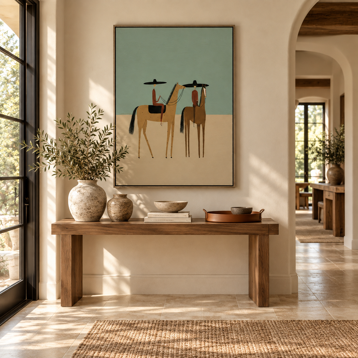 ARBYNART Vintage Americana Art | Desert Duet