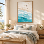ARBYNART Impressionist Art | Diagonal Surf and Pale Sand
