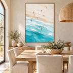 ARBYNART Impressionist Art | Diagonal Surf and Pale Sand