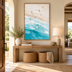 ARBYNART Impressionist Art | Diagonal Surf and Pale Sand