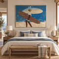 ARBYNART Vintage Americana Art | Double Board Surfer