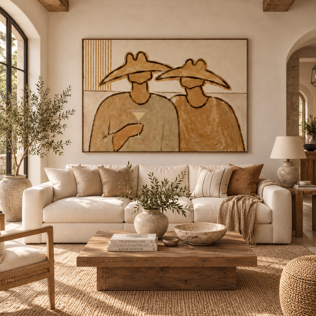 ARBYNART Vintage Americana Art | Double Hat Cocktail Moment