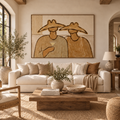 ARBYNART Vintage Americana Art | Double Hat Cocktail Moment