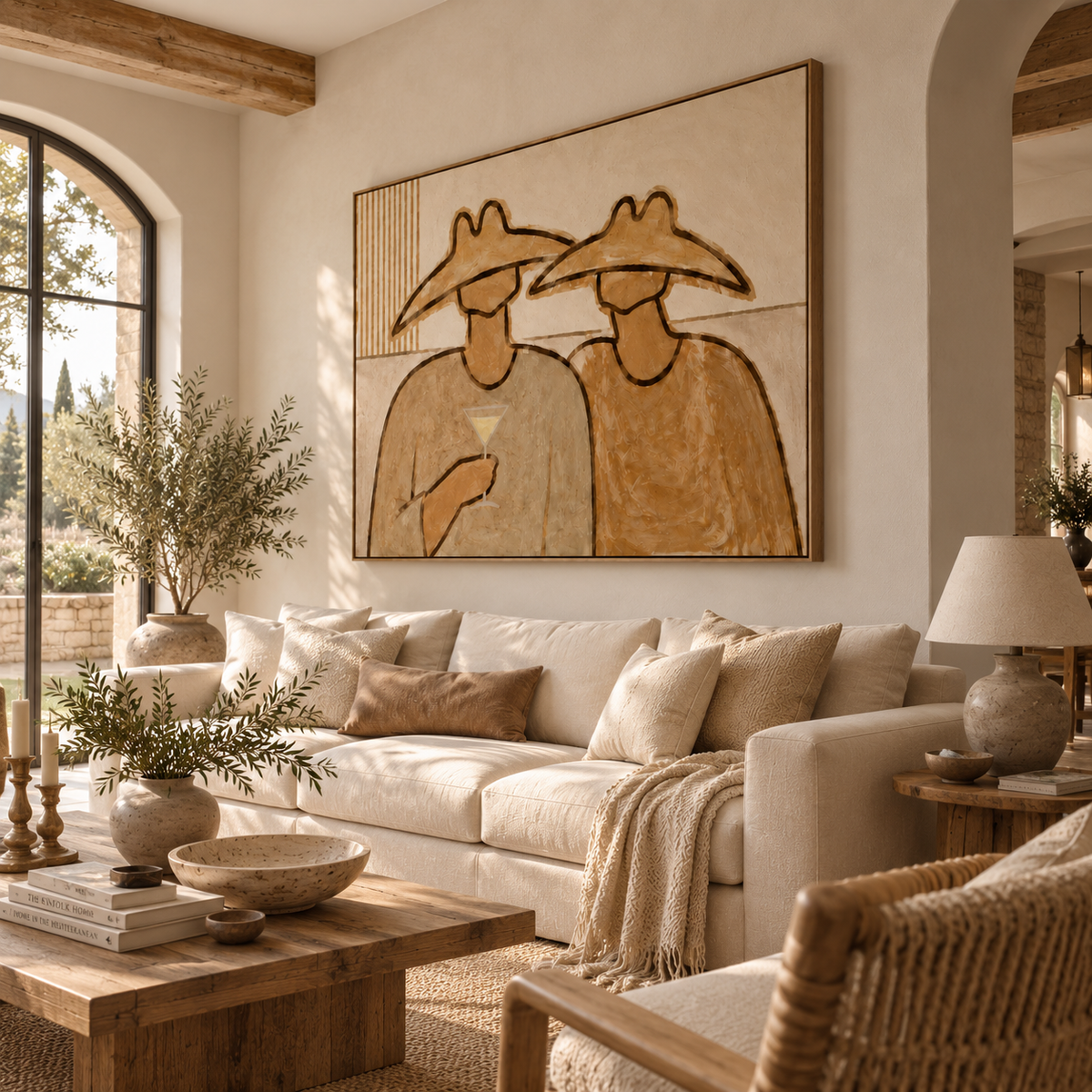 ARBYNART Vintage Americana Art | Double Hat Cocktail Moment