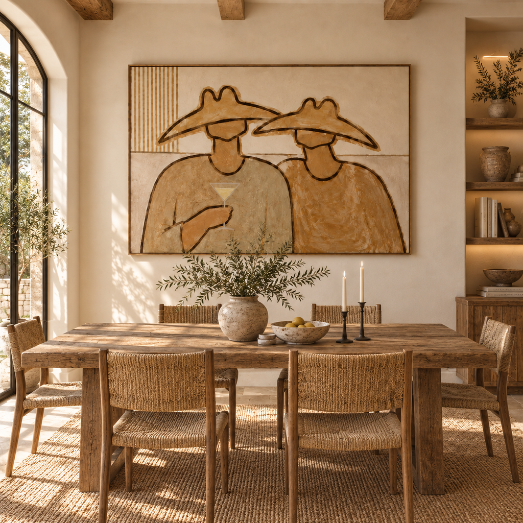 ARBYNART Vintage Americana Art | Double Hat Cocktail Moment