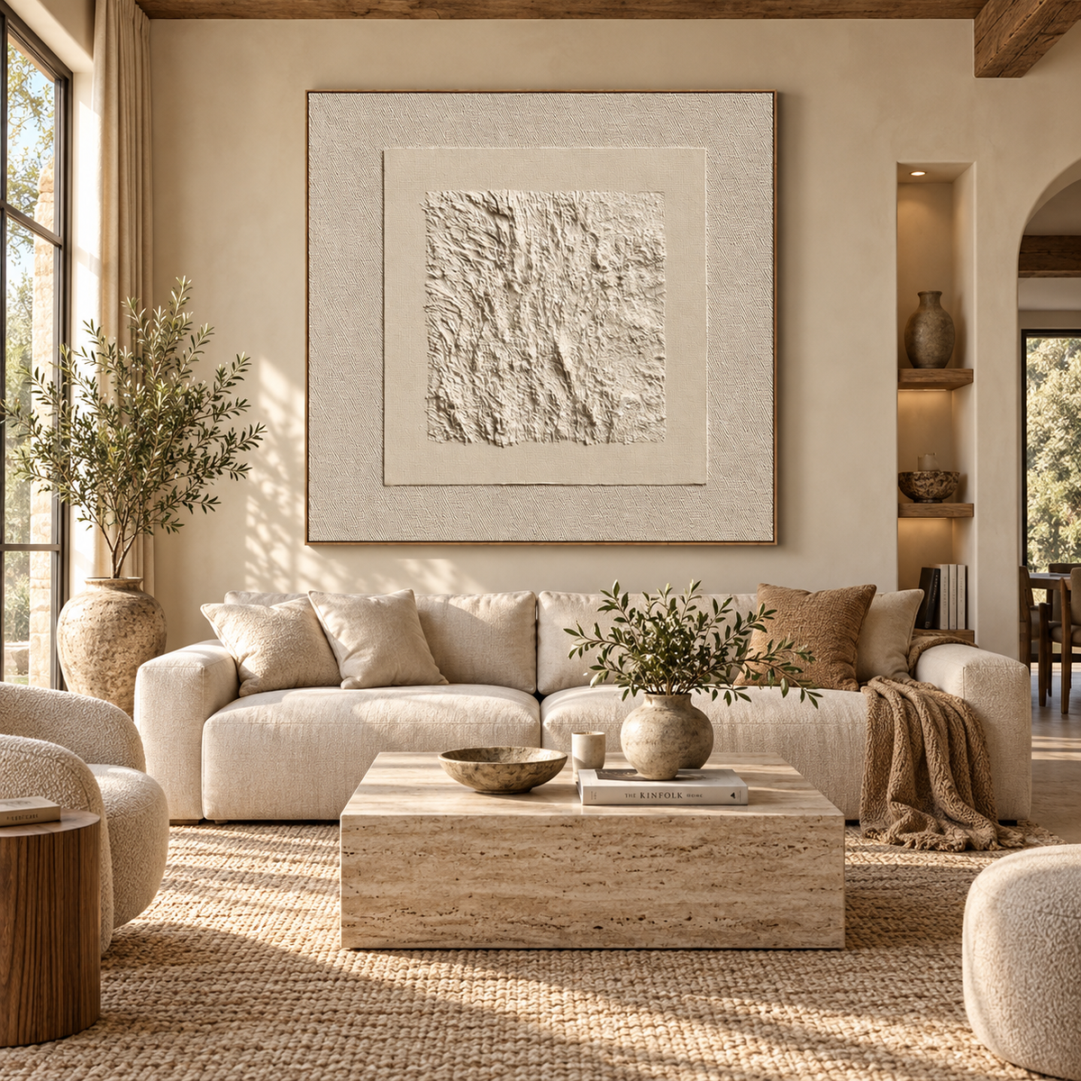 ARBYNART 3D Textured Art | Earthy Ridge Texture