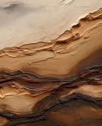 ARBYNART 3D Textured Art | Earthy Strata Flow