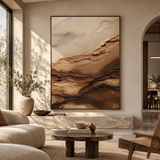 ARBYNART 3D Textured Art | Earthy Strata Flow