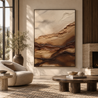ARBYNART 3D Textured Art | Earthy Strata Flow