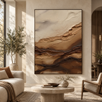 ARBYNART 3D Textured Art | Earthy Strata Flow