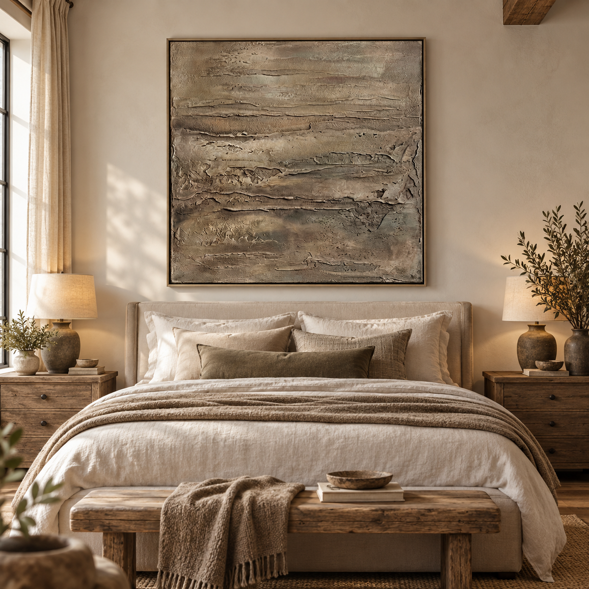 ARBYNART Wabi-Sabi Art | Earthy Texture Flow