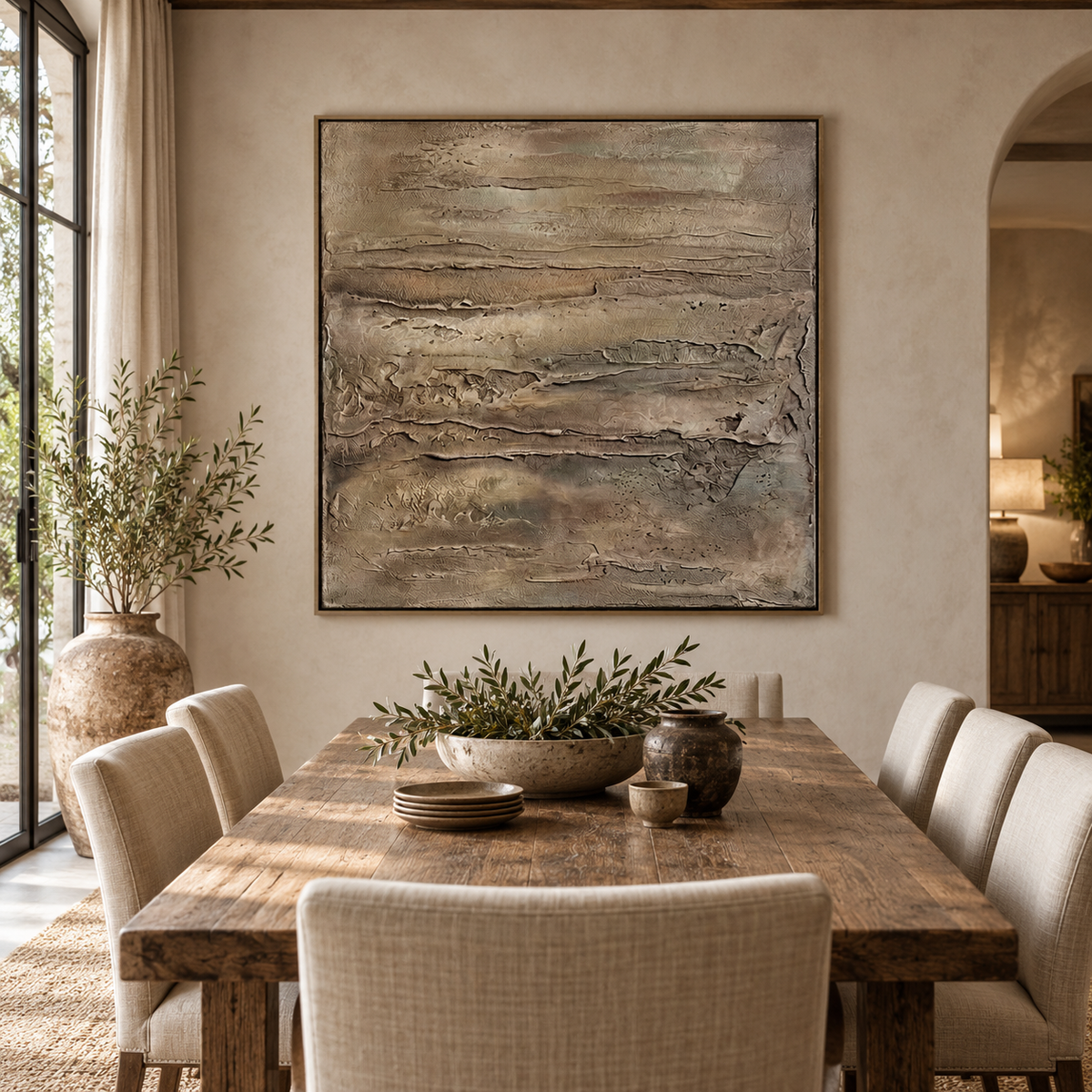 ARBYNART Wabi-Sabi Art | Earthy Texture Flow