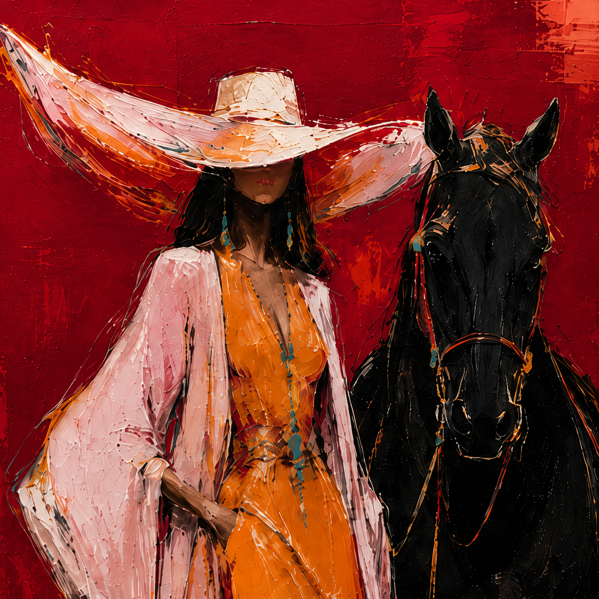 ARBYNART POP Art | Ember Reverie With Steed