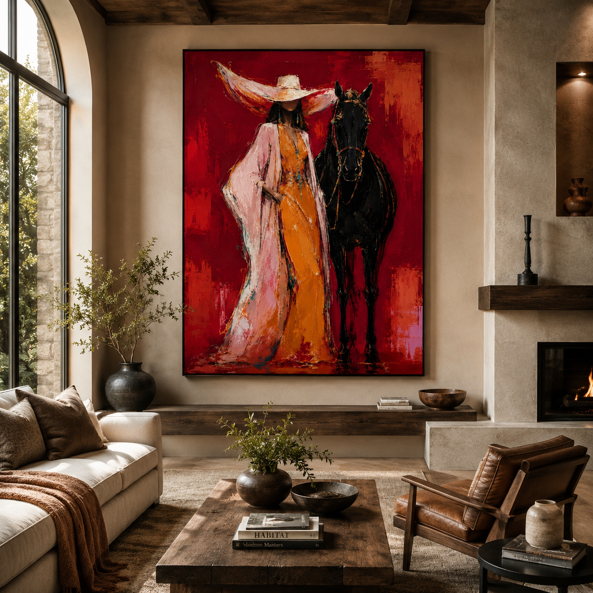 ARBYNART POP Art | Ember Reverie With Steed
