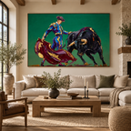 ARBYNART POP Art | Emerald Dance of the Bullfighter