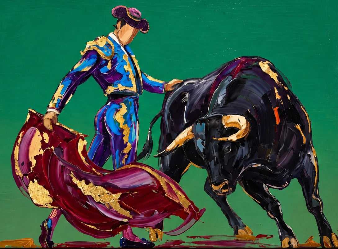 ARBYNART POP Art | Emerald Dance of the Bullfighter