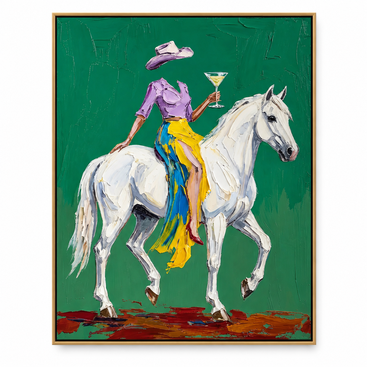 ARBYNART POP Art | Emerald Ride with a Toast