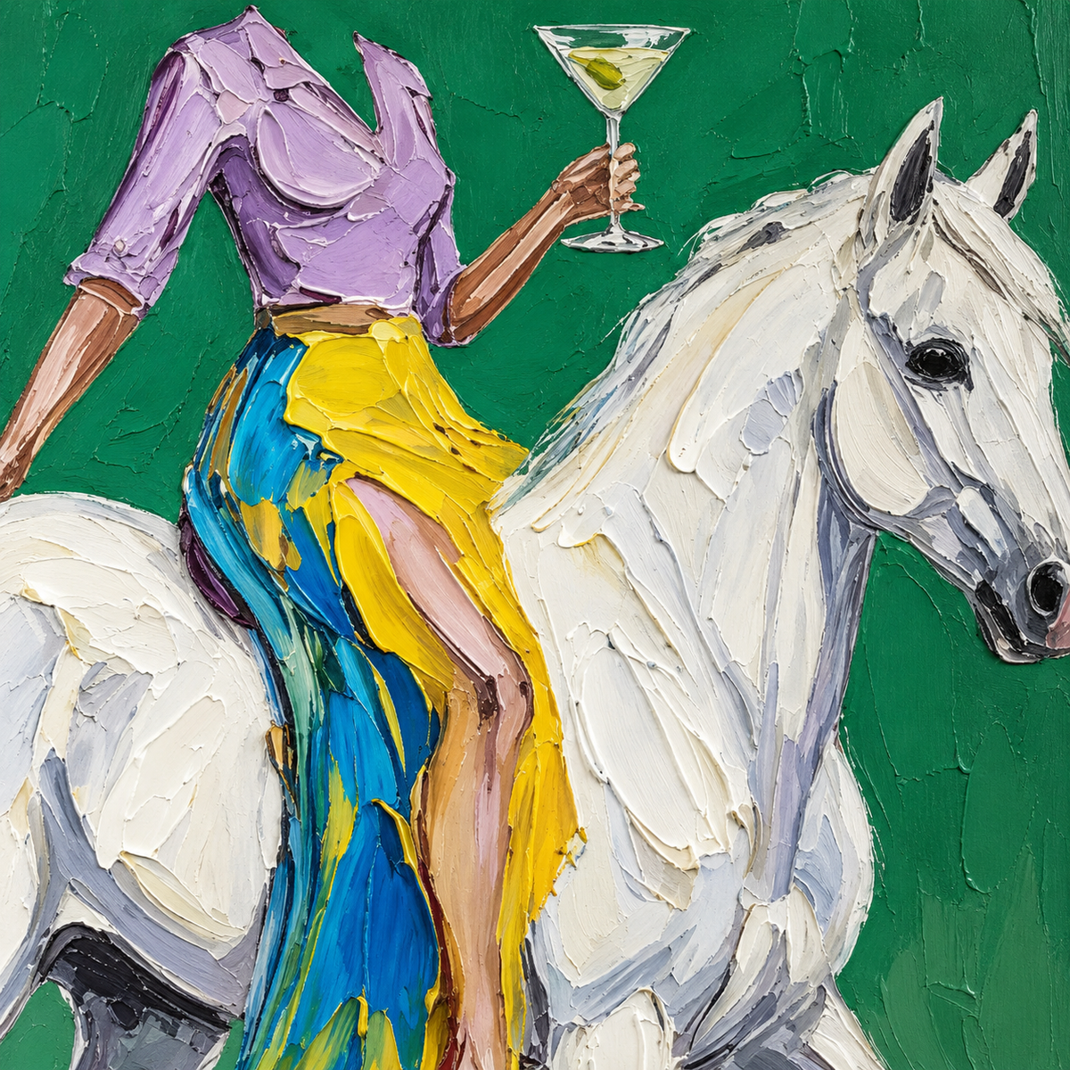 ARBYNART POP Art | Emerald Ride with a Toast