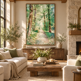 ARBYNART Impressionist Art | Emerald Woodland Path