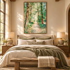 ARBYNART Impressionist Art | Emerald Woodland Path