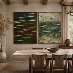 ARBYNART Wabi-Sabi Art | FISH Shoal in Dusk