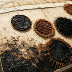 ARBYNART Wabi-Sabi Art | Fibrous Circle Textures