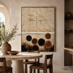 ARBYNART Wabi-Sabi Art | Fibrous Circle Textures