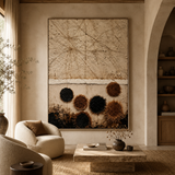 ARBYNART Wabi-Sabi Art | Fibrous Circle Textures