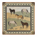 ARBYNART Vintage Americana Art | Five Equines on the Meadow