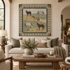 ARBYNART Vintage Americana Art | Five Equines on the Meadow