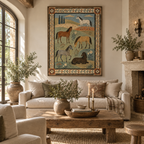 ARBYNART Vintage Americana Art | Five Equines on the Prairie