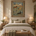 ARBYNART Vintage Americana Art | Five Equines on the Prairie