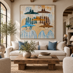 ARBYNART Vintage Americana Art | Five Hats in Harmony