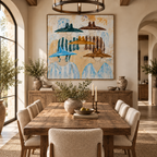 ARBYNART Vintage Americana Art | Five Hats in Harmony