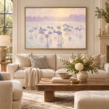 ARBYNART Abstract Art | Flamingos in the Morning Haze