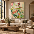 ARBYNART 3D Textured Art | Floral Dancer in Motion