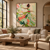 ARBYNART 3D Textured Art | Floral Dancer in Motion