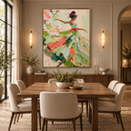 ARBYNART 3D Textured Art | Floral Dancer in Motion