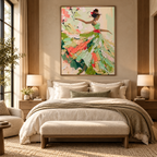 ARBYNART 3D Textured Art | Floral Dancer in Motion