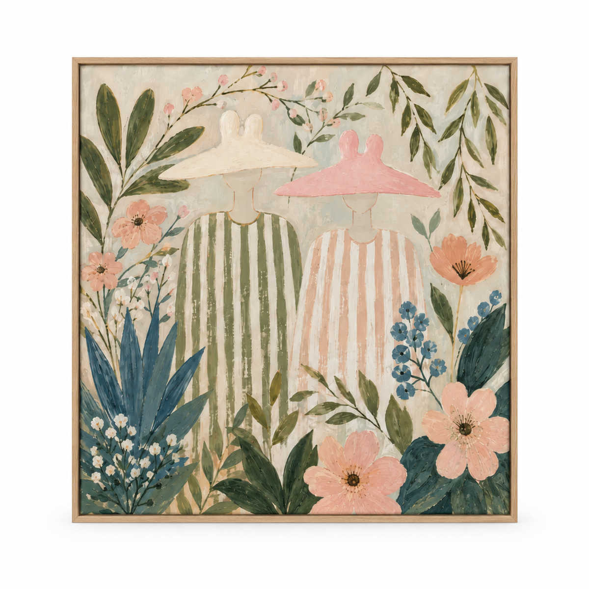 ARBYNART Vintage Americana Art | Floral Hat Pair in Bloom
