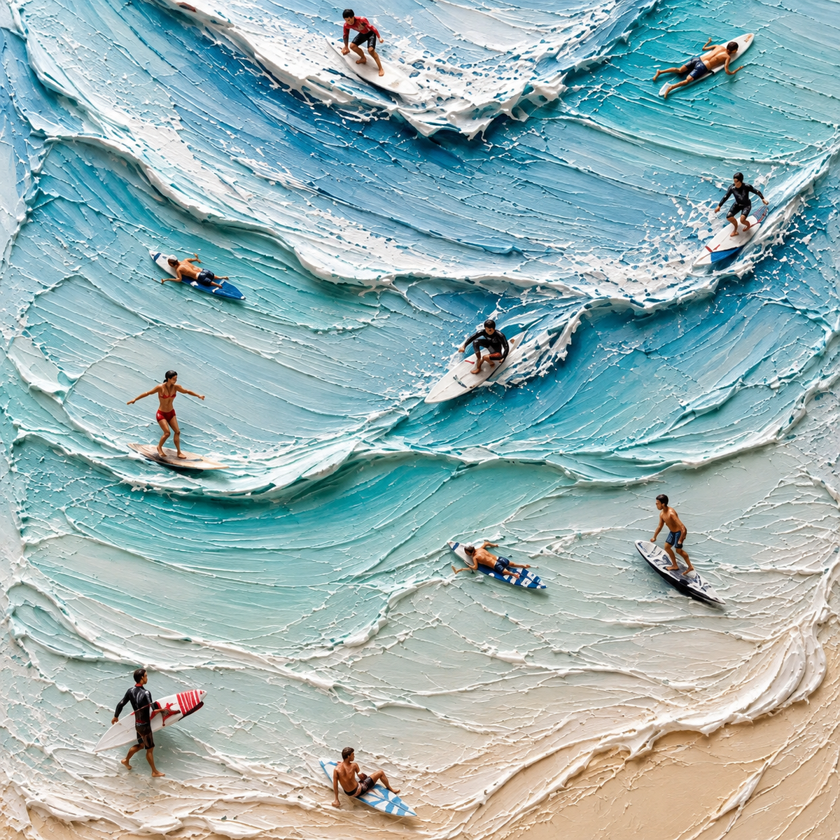 ARBYNART 3D Textured Art | Foam Memory