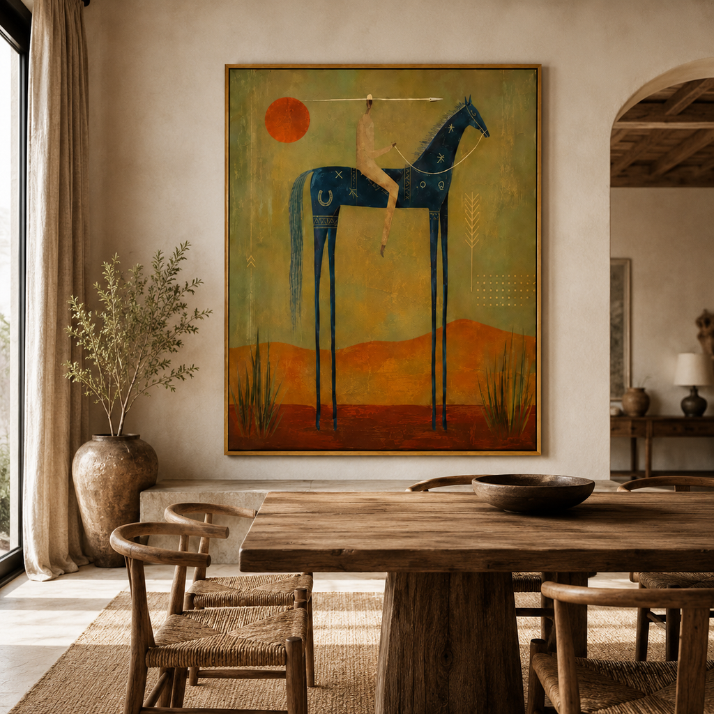 ARBYNART Vintage Americana Art | Folk Symbol of the Desert