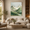 ARBYNART Abstract Art | Gilded Mountain Drift